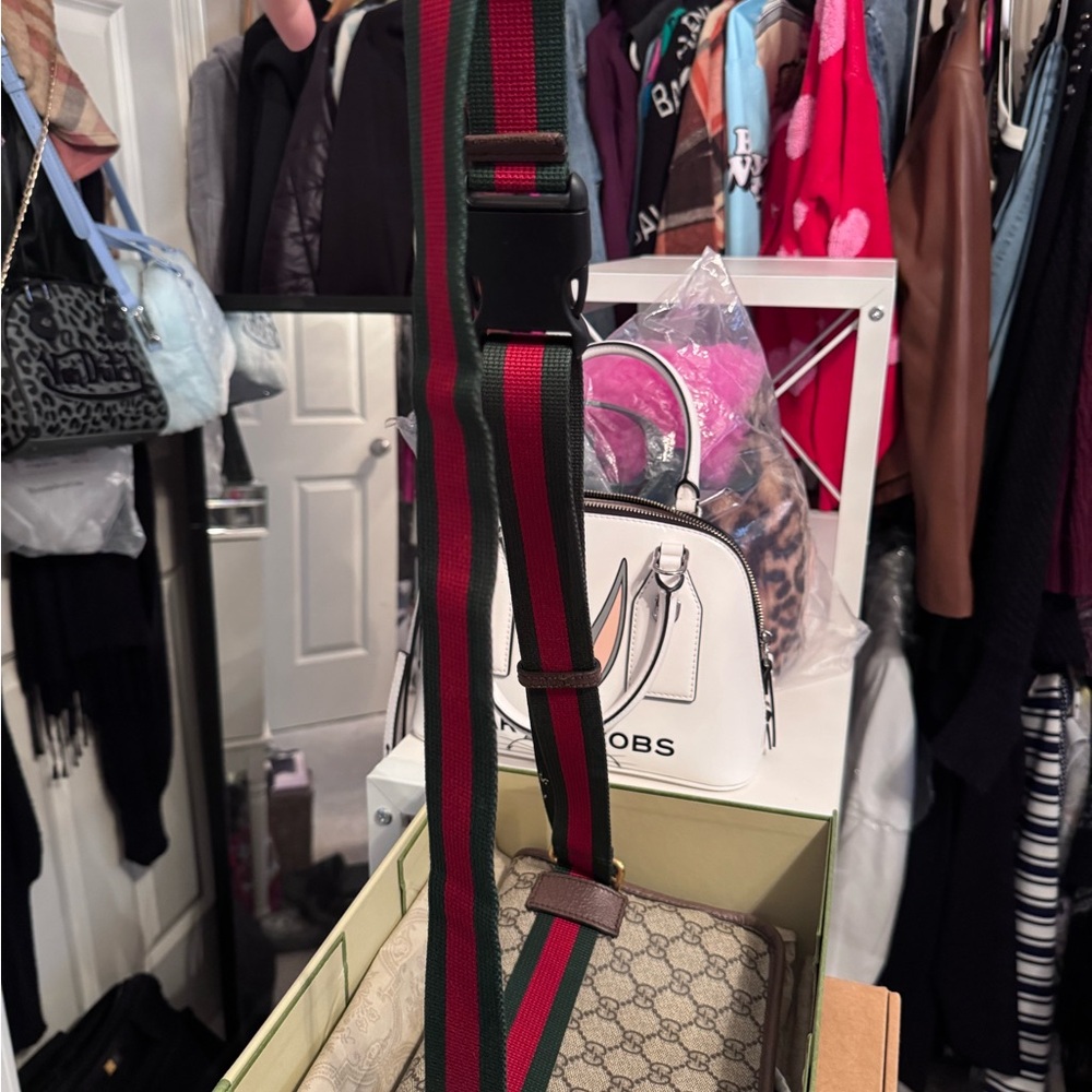 Gucci Mini Bag in Beige and Brown with GG Pattern - Picture 11 of 11